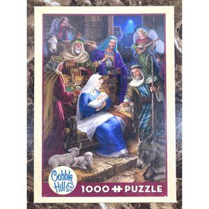 Holy Night Christmas Jesus Nativity Scene Jigsaw Puzzle NEW 1000 pc Cobble Hill